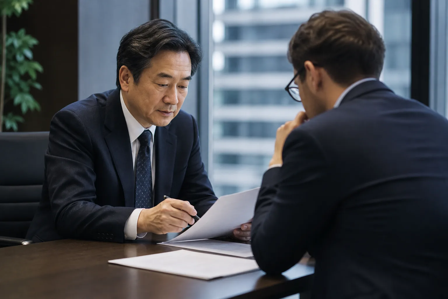 CXO転職について相談する経営人材とコンサルタント